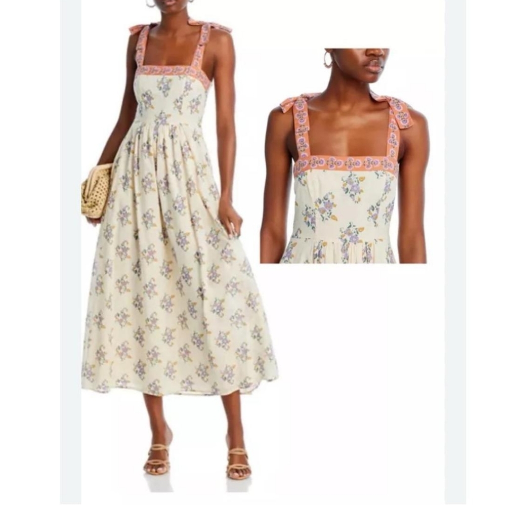 Patrons Of Peace Floral  Midi Dress Size M